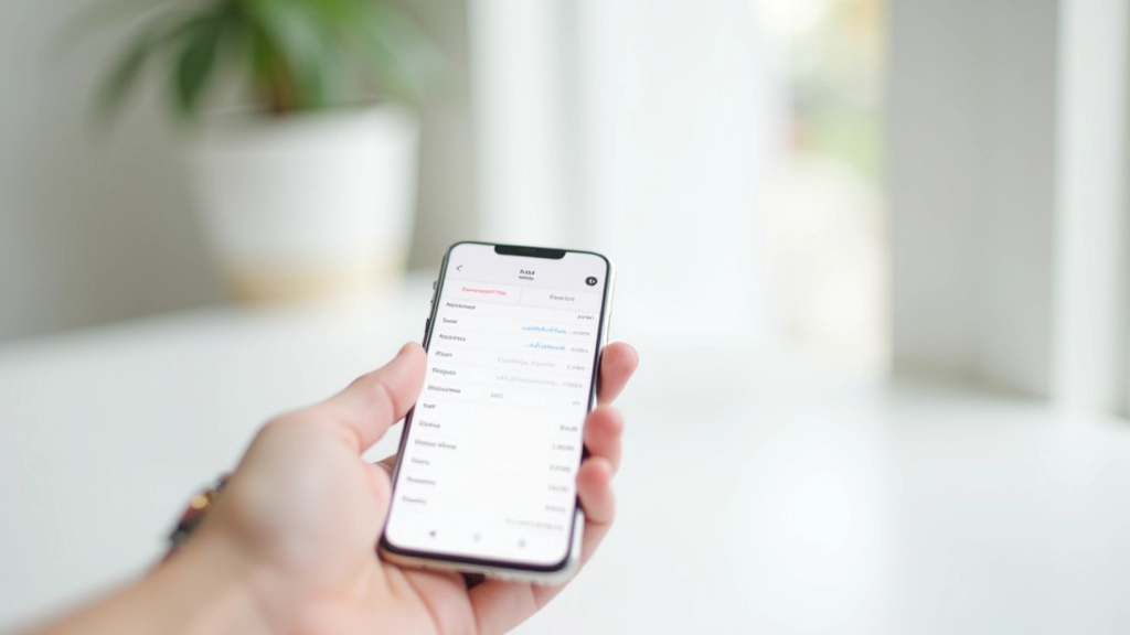 Mobile phone displaying Belanjawanku budgeting app interface with expense categories